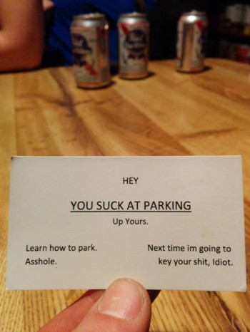 You suck at parking