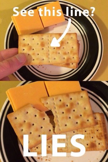 Crackers lie