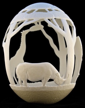 Carved From An Ostrich Egg