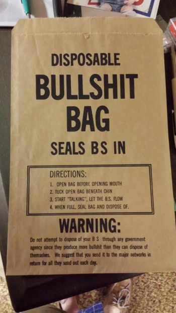Disposable Bullshit Bag