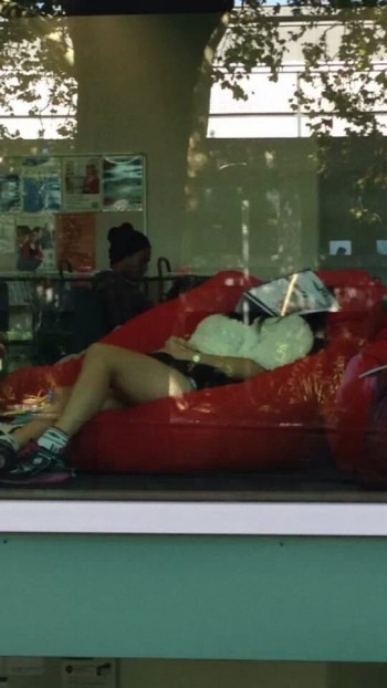 Kids at libraries these days just end up Facebooking
