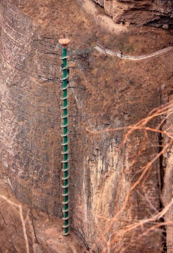 Spiral staircase in China