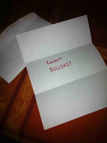 Mail just arrived