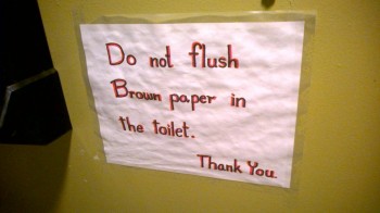 Chinese restaurant bathroom