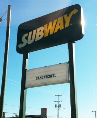 "Put something 'creative' in the sign outside" - Manager
