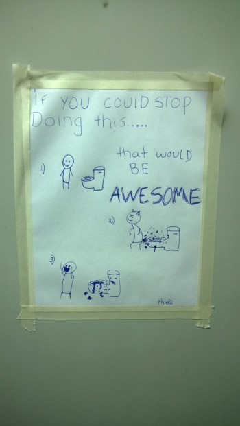 Bathroom at work