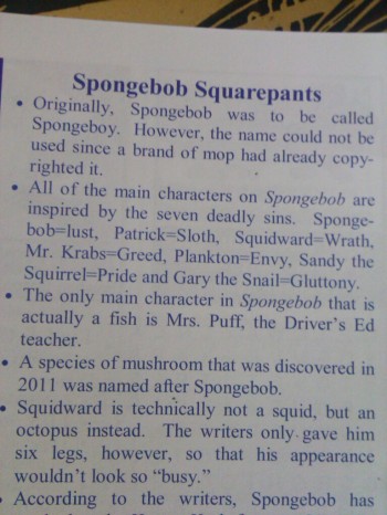 Spongebob Origins