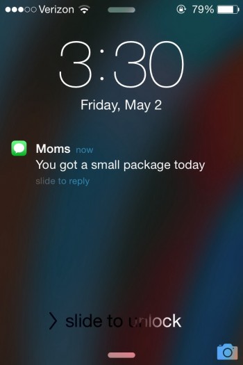 Thanks mom