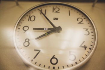 Clock on a ferry between Sweden and Finland
