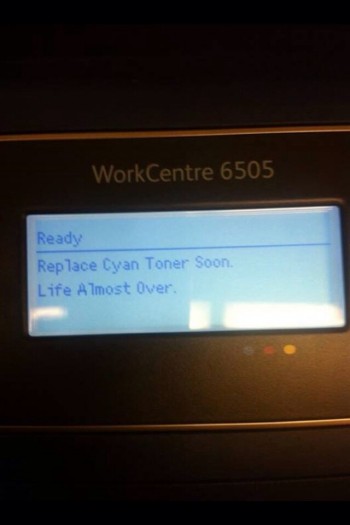 Overly dramatic printer