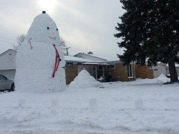 Monster Sized Snowman