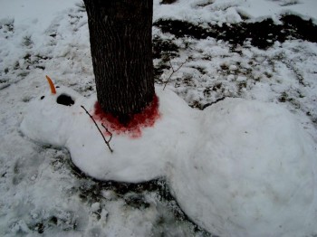 Impaled Snowman