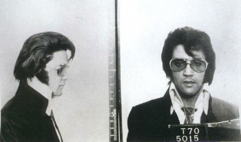 Elvis Presley's mugshot