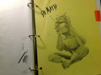 Math teacher caught me drawing in class