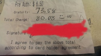Dedication to a boob joke