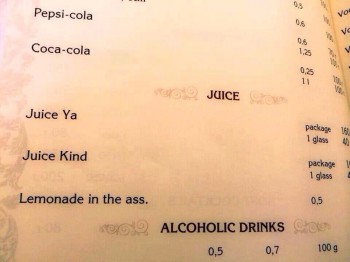I'll pass on the lemonade