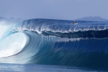 On top of the wave