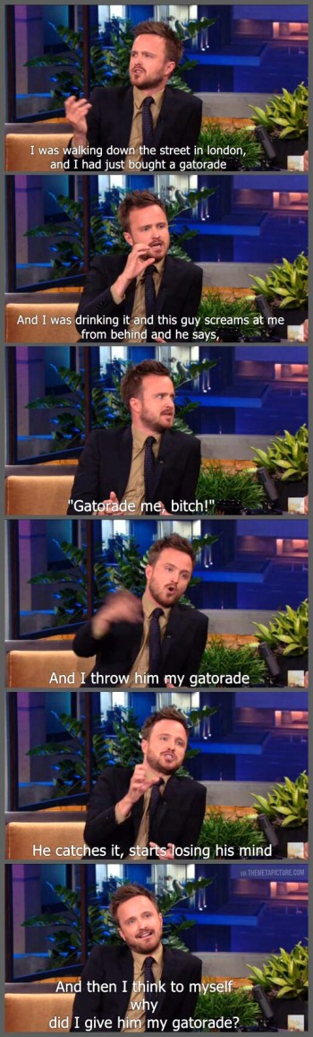 Aaron Paul in London