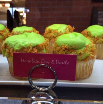 Mountain Dew & Dorito Cupcakes