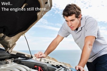 When trying to figure out what's wrong with the car...
