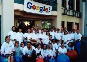 The first Google team in 1999