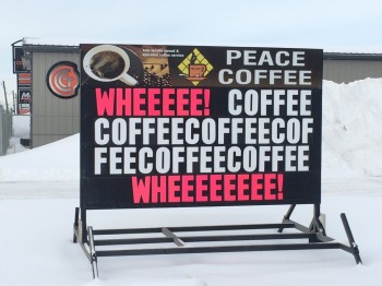 I think you should drink a bit less coffee