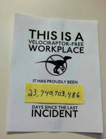 We change the number every day