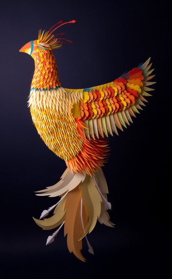 Papercraft Golden Phoenix