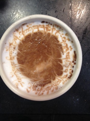 LotR Coffee Art
