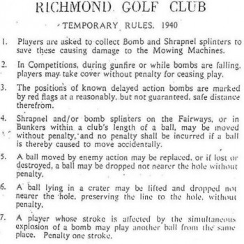 Golfing in 1940