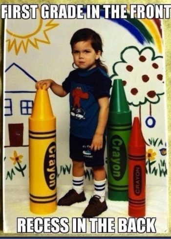 First Grade in the Front