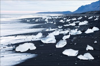 Black sand beaches