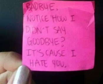 Badbye!