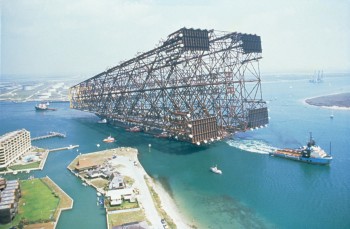Oil rig steel jacket
