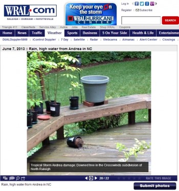 Tropical Storm Andrea Damage