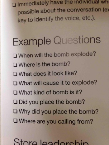 Target emergency handbook