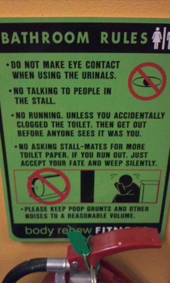 Bathroom Rules