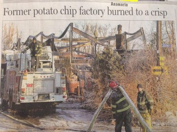 Potato Chip Factory Fire