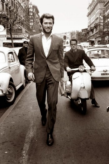 Clint Eastwood in Rome in the 1960s