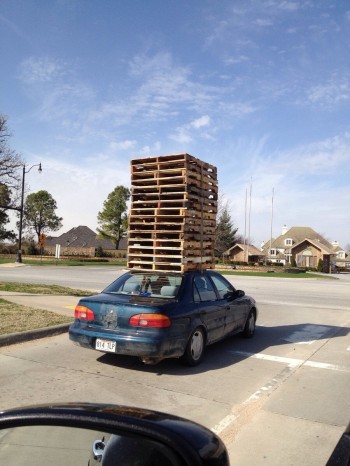 "Yeah, just stick them on top. I'm sure they'll be fine."