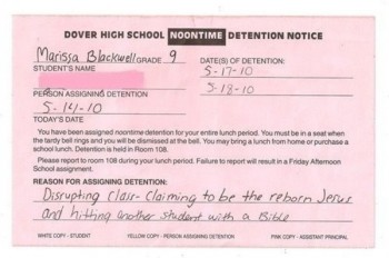 Detention Notice