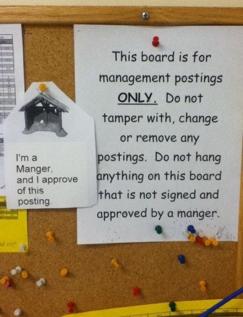 Manger Approval