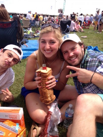 Havin' a drink, from my loaf of bread