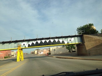 Trucks kept hittng this bridge