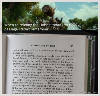 I was reading "The Hobbit" when...