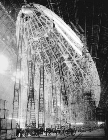Zeppelin under construction