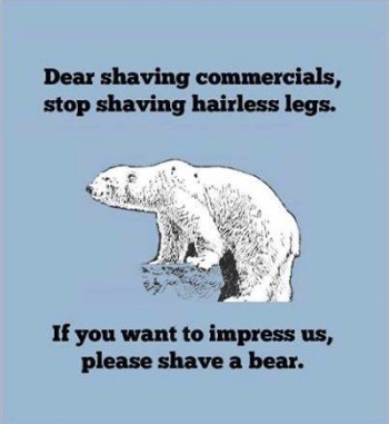 Shaving commercials... Honestly