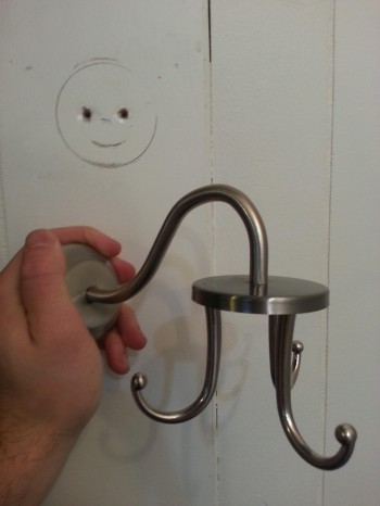 Just moved out of my place, I guess this little coat rack is happy to see me go