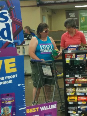 Her shirt says it, her mullet proves it