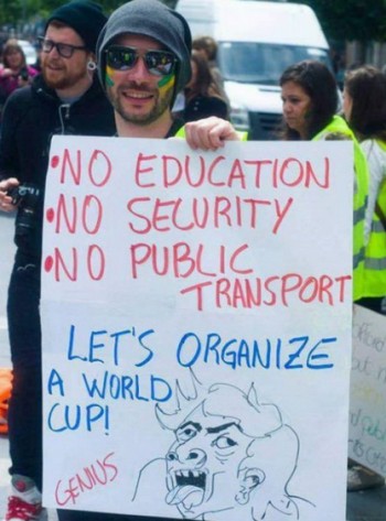 Protestor In Brazil